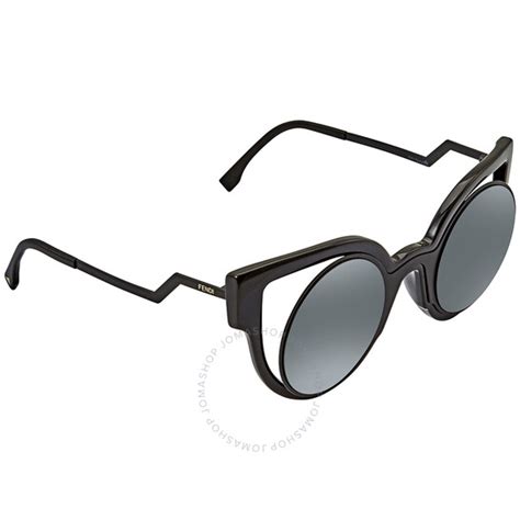 Fendi Paradeyes Grey Mirror Cat Eye Ladies Sunglasses FF  